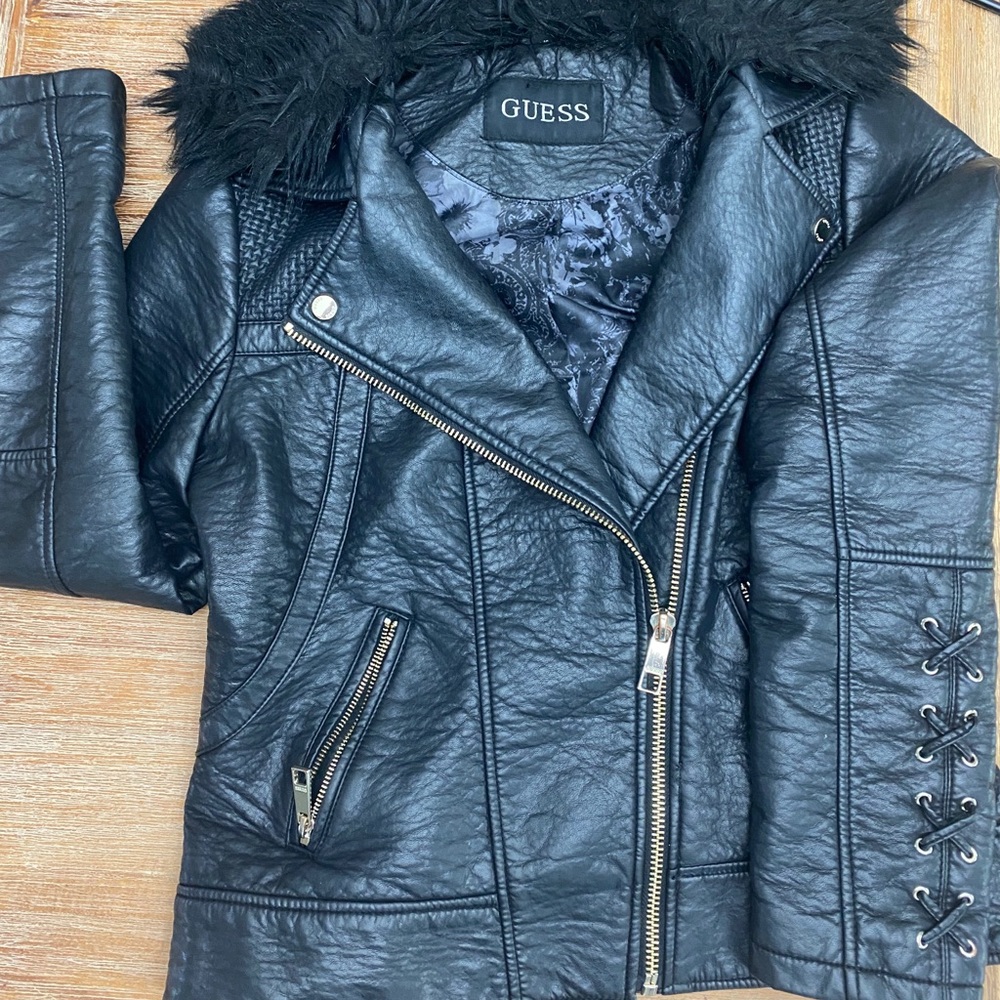 Guess leather biker jacket